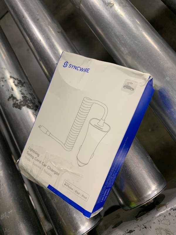 Photo 1 of [Apple MFi Certified] Syncwire iPhone Car Charger 32W Super Fast Car Phone Charger Cigarette Lighter USB Car Adapter with Build-in 5FT Coiled Lightning Cable for Apple iPhone 14/13/12/11/XR/Max, iPad