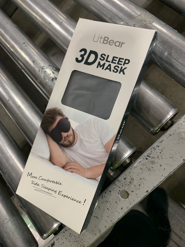 Photo 1 of LitBear Sleep Mask for Side Sleeper Women Men, Eye Mask for Sleeping Light Blocking, 3D Contoured Cup Sleeping Mask, Soft Breathable Sleep Eye Mask with Adjustable Elastic Strap for Flight Nap