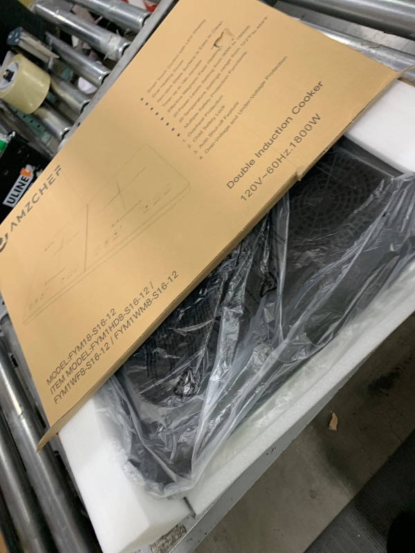 Photo 1 of Double Induction Cooktop AMZCHEF Induction Cooker 2 Burners, Low Noise Electric Cooktops With 1800W Sensor Touch, 20 Temperature & Power Levels,Independent Control,3-hour Timer, Safety Lock