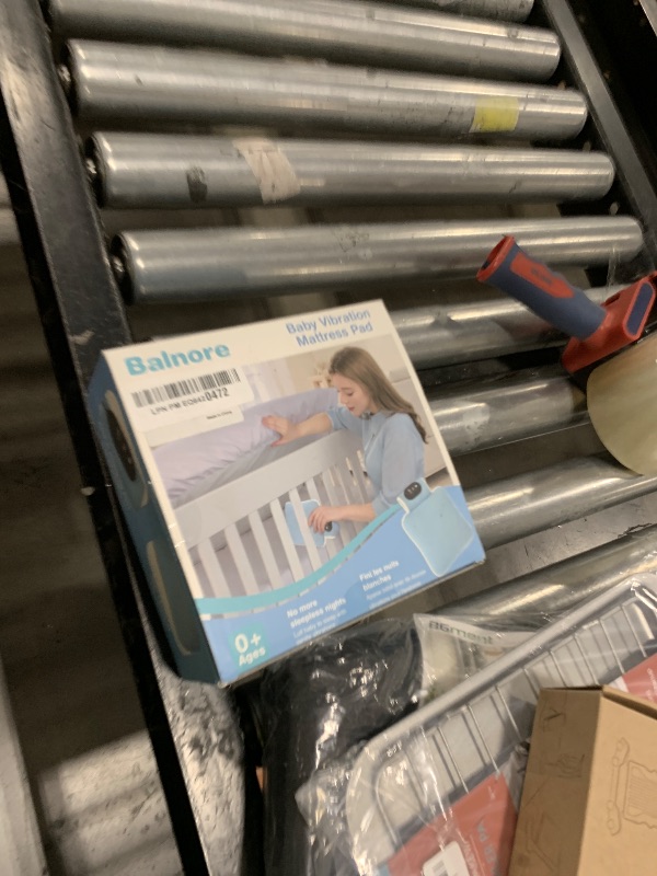 Photo 1 of Balnore Baby Crib Vibrating Soother with 3 Adjustable Modes & 4 Level Timer,Providing Gentle Vibration for Newborns,Perfect for Cribs/Strollers/Travel,Made of Durable Materials,Easy to Clean