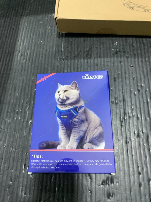 Photo 1 of Halypet Cat Harness and Leash Set [ MAX Safety Third Generation ] Escape Proof Soft Adjustable Cat Leash Breathable Comfortable Vest Easy to Wear Kitten Harness for Outdoor Walking