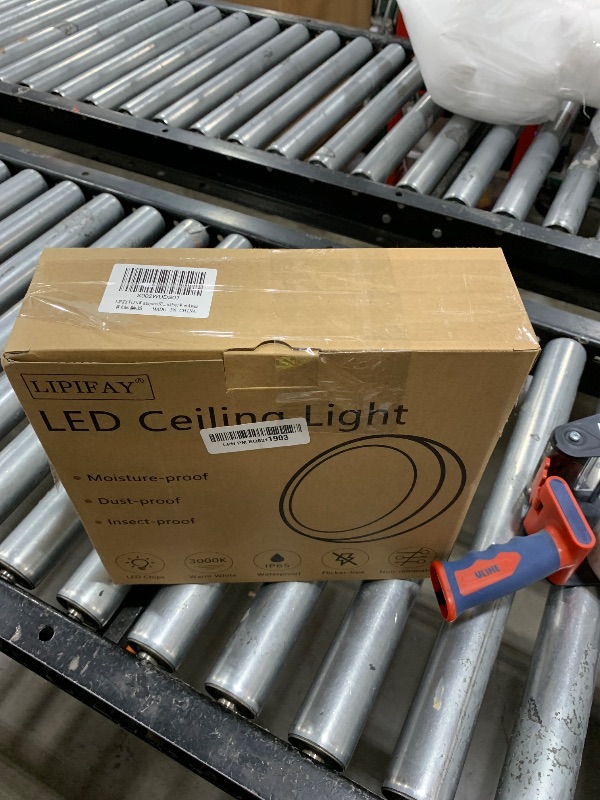 Photo 1 of LIPIFAY Ceiling Light, Die-Cast Aluminium Fully Sealed Moisture Resistant Light, Modern Minimalist Wall Sconce.11 Inch Round, 20W, 3000K, IP65 Rainproof, Suitable for Walls or Ceilings in Wet Areas.