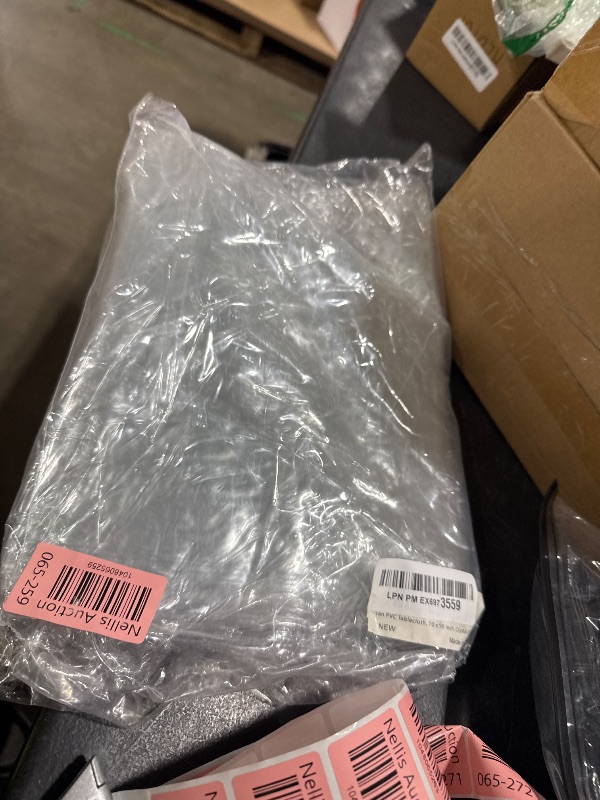 Photo 1 of sancua 100% Waterproof Rectangle PVC Tablecloth - 70 x 90 Inch - Oil Proof Spill Proof Vinyl Table Cloth, Wipe Clean Table Cover for Dining Tables, Buffet Parties and Camping, Crystal Clear