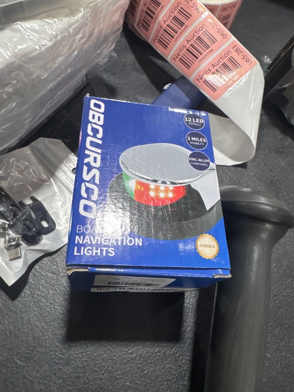 Photo 1 of Obcursco Boat Navigation Lights, Red and Green Marine LED Bow Lights, IP67 Waterproof, Rust-Resistant, Ideal for Pontoon, Skiff, Small Boats, and Yacht(Silver)
