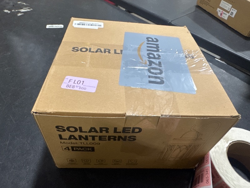 Photo 1 of WdtPro Solar Lanterns Outdoor Hanging 4 Pack, Upgraded Bright Waterproof Lantern for Outside, Over 12Hrs Powered Lights for Garden, Yard, Patio Decor (Warm Light)