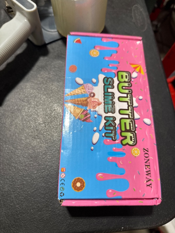 Photo 1 of ZONEWAY 7 Pack Cake Butter Slime Kits, Soft and Non-Sticky Slime Kit Party Favors for Girls and Boys