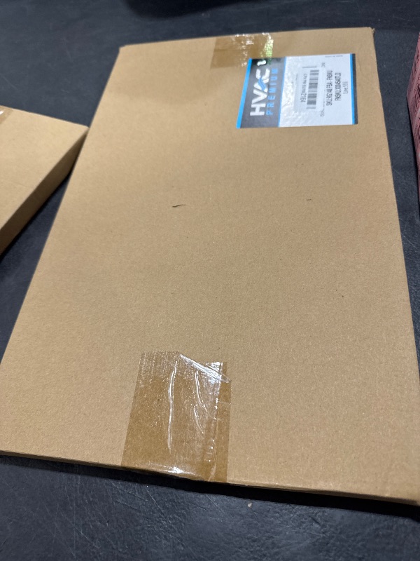 Photo 1 of HVAC Premium 14'' x 8'' [Duct Opening] Flat Stamped Steel Return Air Grille - Sidewall and Ceiling - HVAC Vent Duct Cover - White [Outer Dimensions: 15.75''w X 9.75''h]