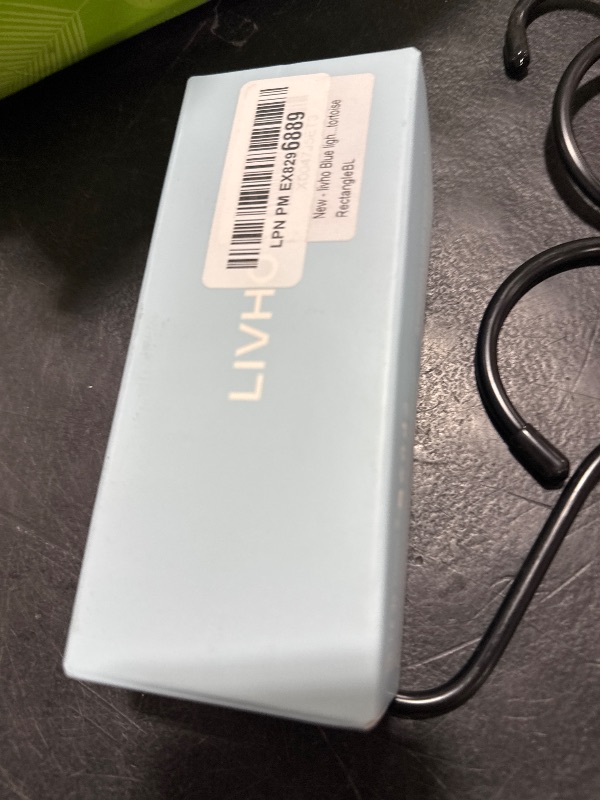 Photo 1 of livho Oversized up to 99% Blue Light Blocking Glasses for Woman - Rectangle Fashion Glasses for Computer, Chic Preppy Frame - Anti Eyestrain