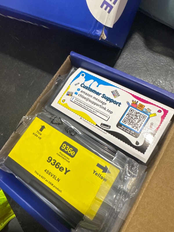 Photo 1 of 936XL 936 Ink Cartridges Combo Pack Replacement for HP Ink 936XL Black and 936 Color Work with HP OfficeJet Pro 9120 Series 9720 9730 9110 9120 9130 9110b 9120b 9130b Printers | with Chip - 4 Pack