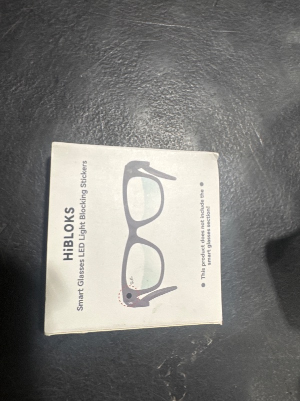 Photo 1 of HiBloks LED Light Blocking Stickers Compatible with Ray-Ban Meta Wayfarer/Skyler/Headliner Smart Glasses Accessories, Low-Tack Restickable Blackout LED Light Covers Sticker
