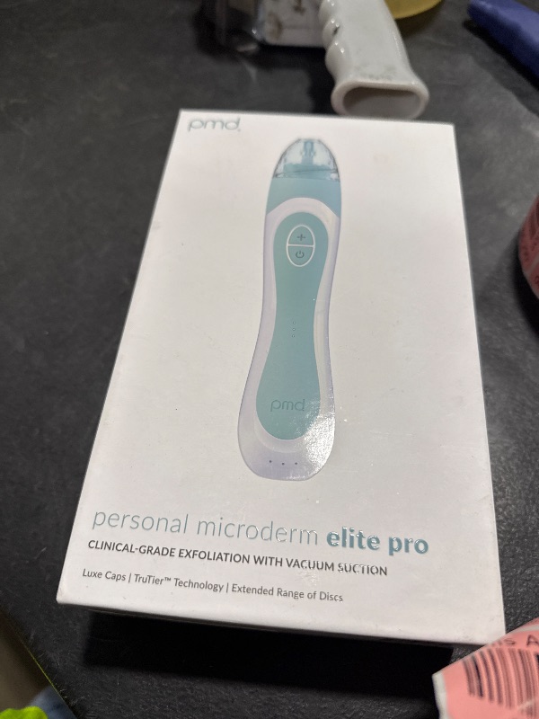 Photo 1 of PMD Beauty Personal Microderm Elite Pro-At-Home Microdermabrasion Machine with Kit for Face and Body-Exfoliating Crystals and Vacuum Suction for Fresh and Radiant Skin-Three Speed and Suction Options