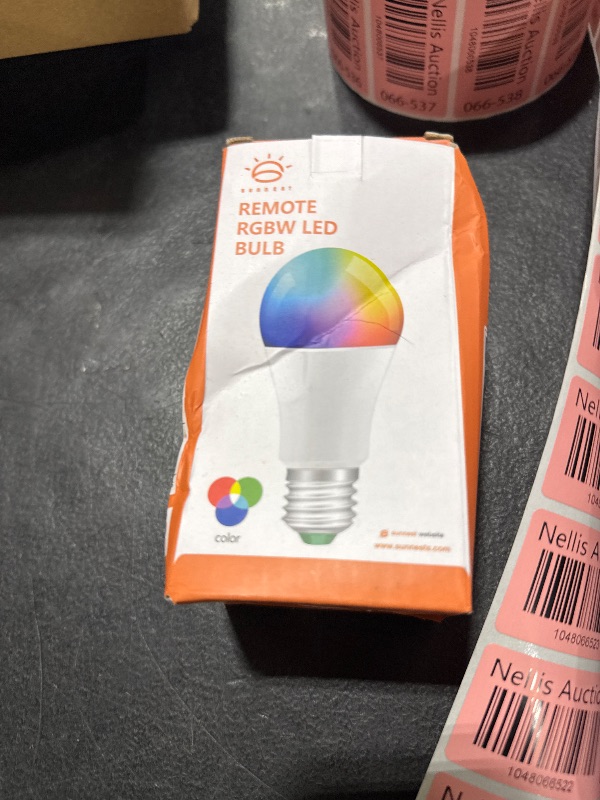 Photo 1 of SUNNEST LED Color Changing Light Bulb, 820LM Dimmable E26 10W RGBW, Mood Light Bulb with Timing Remote, 120 Colors Screw Base Lights for Home Decor, Bedroom, Stage, Party