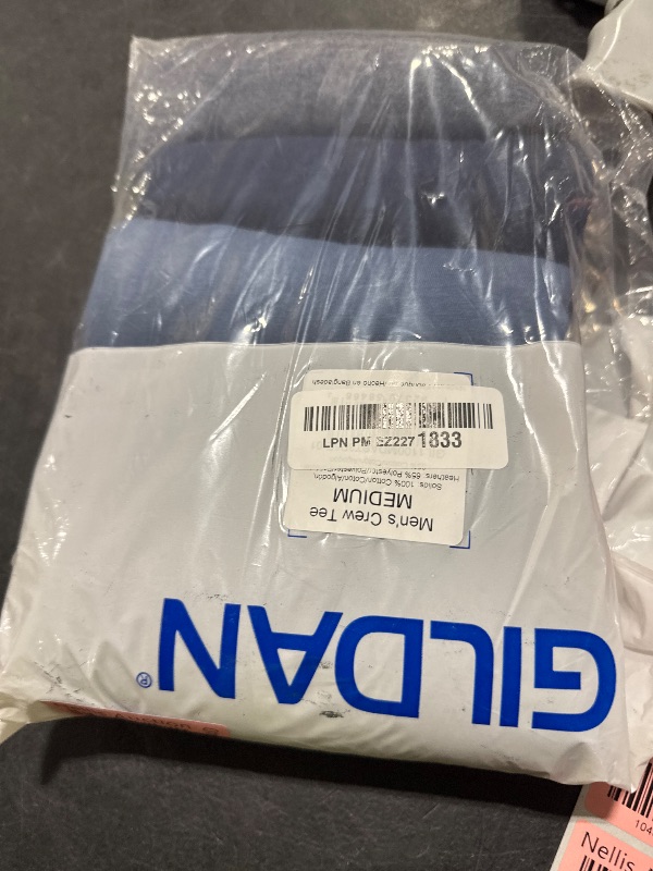 Photo 1 of Gildan Men's Crew T-Shirts, Multipack, Style G1100, Navy/Heather Navy/Indigo Blue (5-Pack), Medium