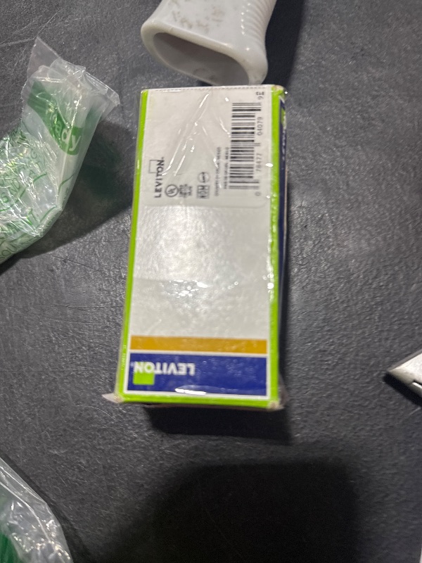 Photo 1 of Leviton 15 Amp, 120 Volt, Individual Switches, Decora Three Rocker Combination Switch, Commercial Grade, with Ground Screw, 1755-2W, White