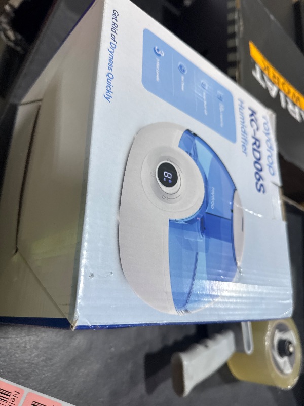 Photo 1 of raydrop 2.2L Humidifiers for Bedroom, Cool Mist Humidifiers with Timer, Digital Knob, 26dB Quiet Small Humidifier for Baby, Nursery and Plants with Night Light, 30 Hours Runtime, Easy to Fill & Clean
