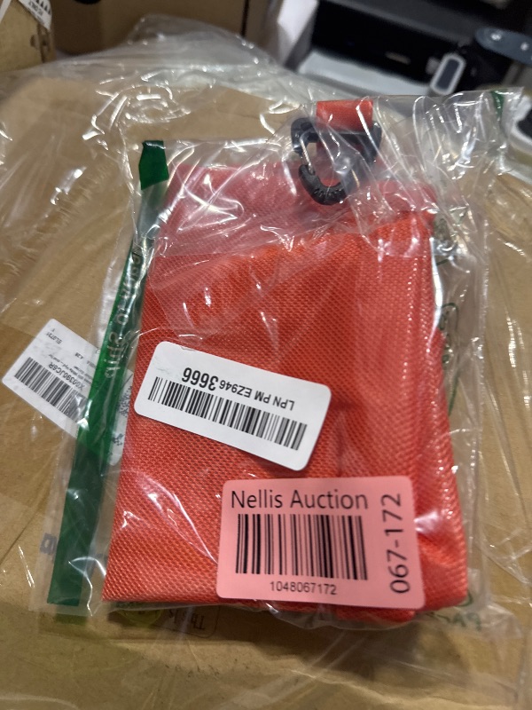 Photo 1 of pack all Water-resistant Material Zipper Pouch, Mesh Zipper Bags for Storage, Travel, Office (Orange, Medium)