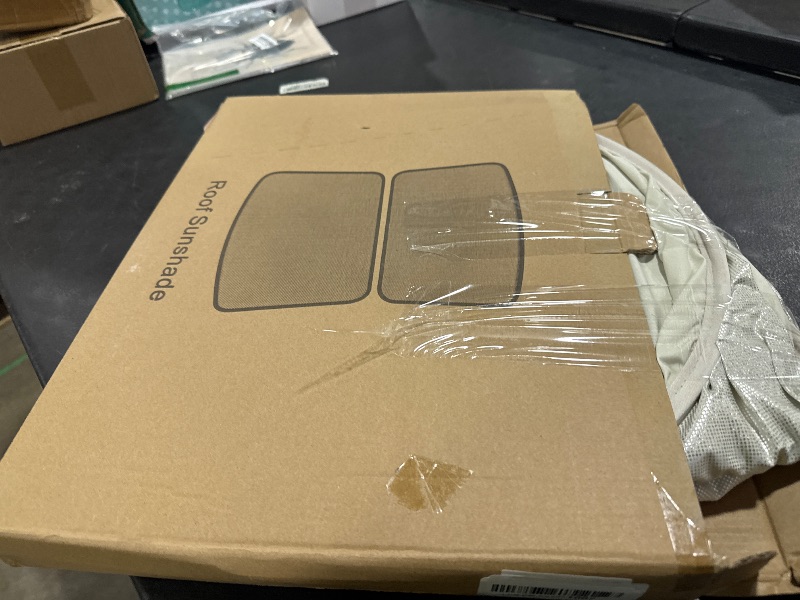 Photo 1 of DAZANZAN 2025 Upgrade Sunshade Roof for Tesla Model Y 2025-2020 [No-Gap/No-Sagging] Roof Sun Shade Heat Insulation Sunroof Shade for Tesla Model Y Accessories 2025-2020 Beige White