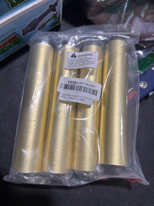 Photo 1 of Yuqim 4 Pack Adjustable Furniture Legs Replacement M8 Thread Metal Furniture Legs 8 Inch Couch Legs Replacement Legs for Bed, Sofa, Cabinet(Gold, 7.7-8.03 Inch)