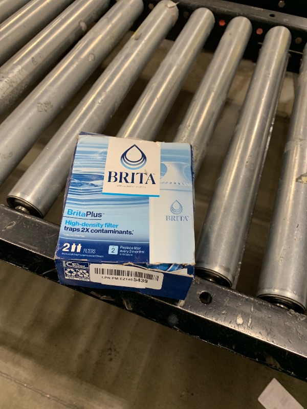 Photo 1 of Brita Plus Water Filter, BPA-Free, High-Density Replacement Filter for Pitchers and Dispensers, Reduces 2x Contaminants*, Lasts Two Months or 40 Gallons, Includes 2 Filters