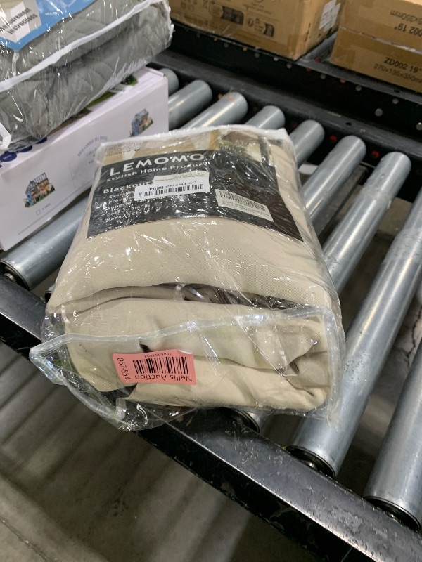 Photo 1 of LEMOMO 100% Blackout Curtains 40 x 84 Inch/Light Beige Curtains 2 Panels with Black Lining Room Darkening Thermal Insulated Bedroom Curtains