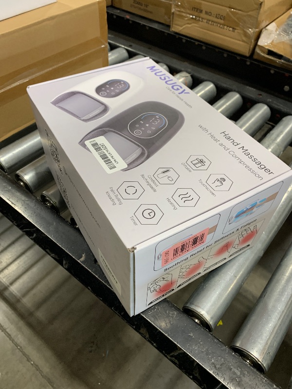 Photo 1 of Hand Massager with Heat and Compression : Full-Hand and Wrist Coverage with Touchscreen & Palm Roller – Designed for Daily Comfort at Home, Office, or Travel
