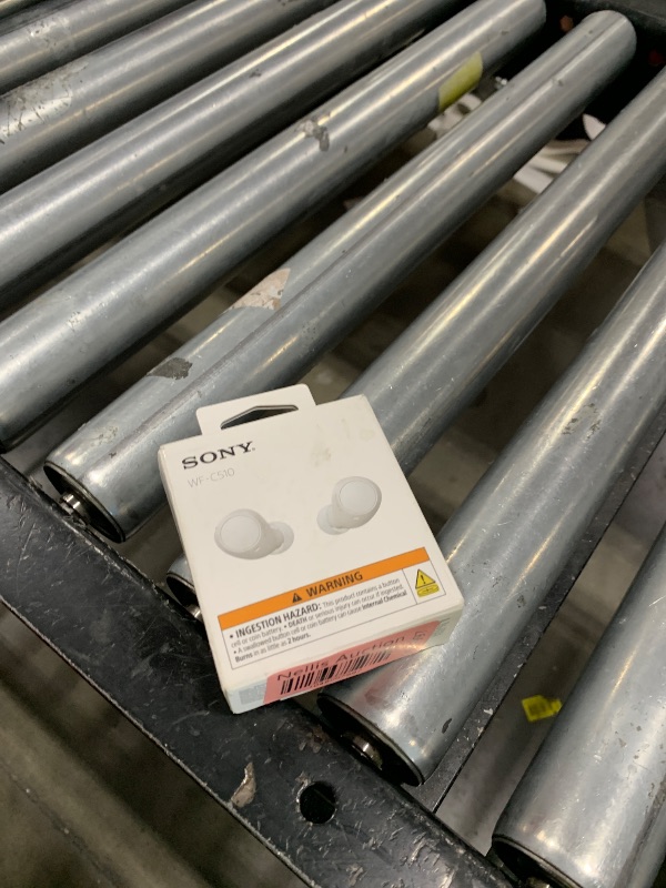 Photo 1 of Sony WF-C510 Truly Wireless in-Ear Bluetooth Earbud Headphones with up to 22-Hour Battery, Multipoint-Connection, Mic and IPX4 Water Resistance, White- New