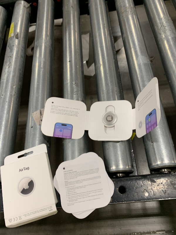 Photo 1 of Apple AirTag. Keep Track of and find Your Keys, Wallet, Luggage, Backpack, and More. Simple one-tap Set up with iPhone or iPad