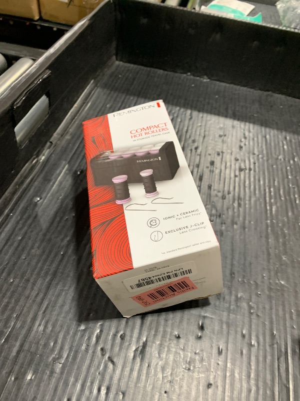 Photo 1 of Remington Compact Ceramic Dual Voltage Hot Rollers for Long and Short Hair, Hair Setters, Hair Curlers, 1-1 ¼" Purple/Black, 10 Piece Set