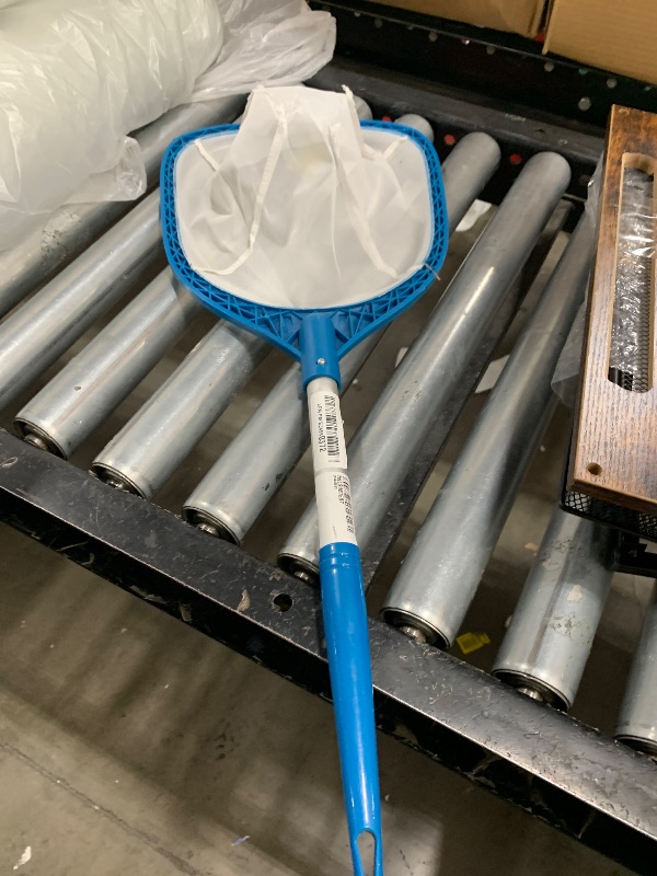 Photo 1 of Professional Pool Skimmer Net 57 inch with 4 Aluminum Poles - Fine Mesh for Fast Debris Removal - Ideal Pool Nets for Cleaning Ponds, Spas, and Hot Tubs - Efficient Pool Maintenance