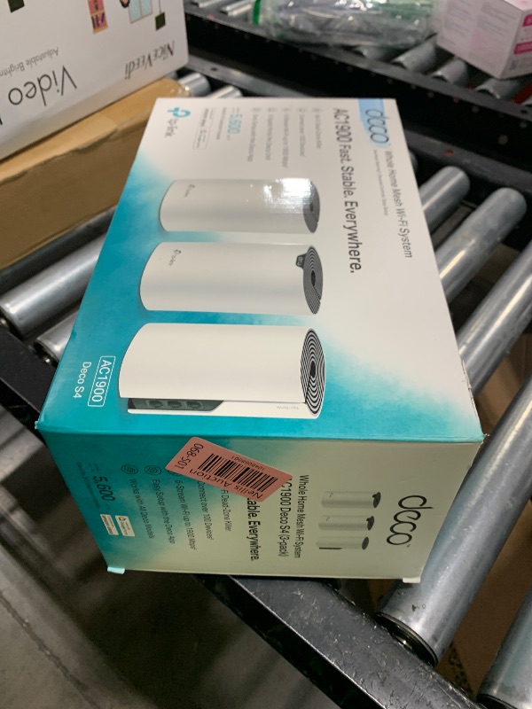 Photo 1 of TP-Link Deco S4 Mesh AC1900 WiFi System - Up to 5,500 Sq.ft. Coverage, Replaces WiFi Router and Extender, Gigabit Ports, Works with Alexa, 3-Pack