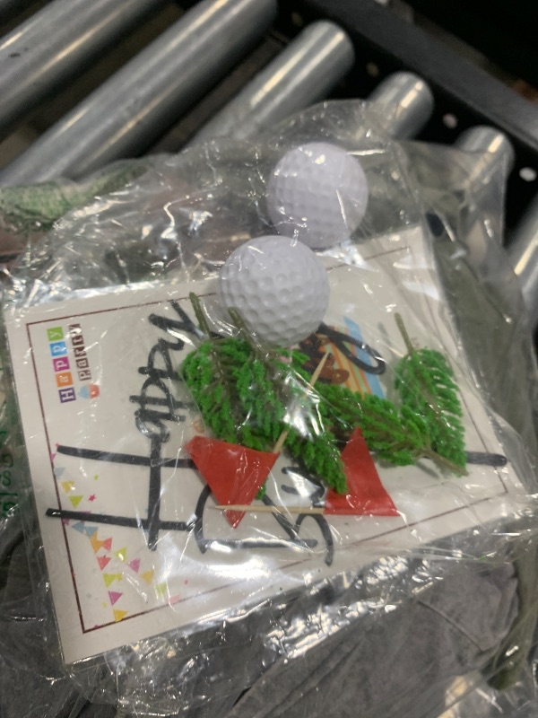 Photo 1 of MEMOVAN Golf Cake Decorations Golf Birthday Cake Toppers Mini Golf Cart Toy Golf Theme Cake Decorations with Cart Flag Golf Ball Green Tree for Golf Theme Party Supplies