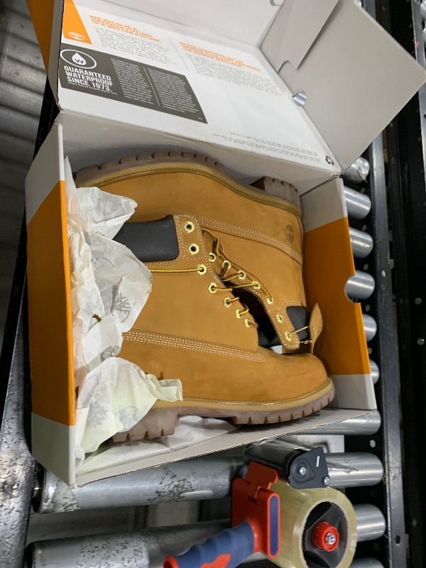 Photo 1 of Timerbland Men's 6 inch Premium Waterproof Boot, Wheat Nubuck, 12 W