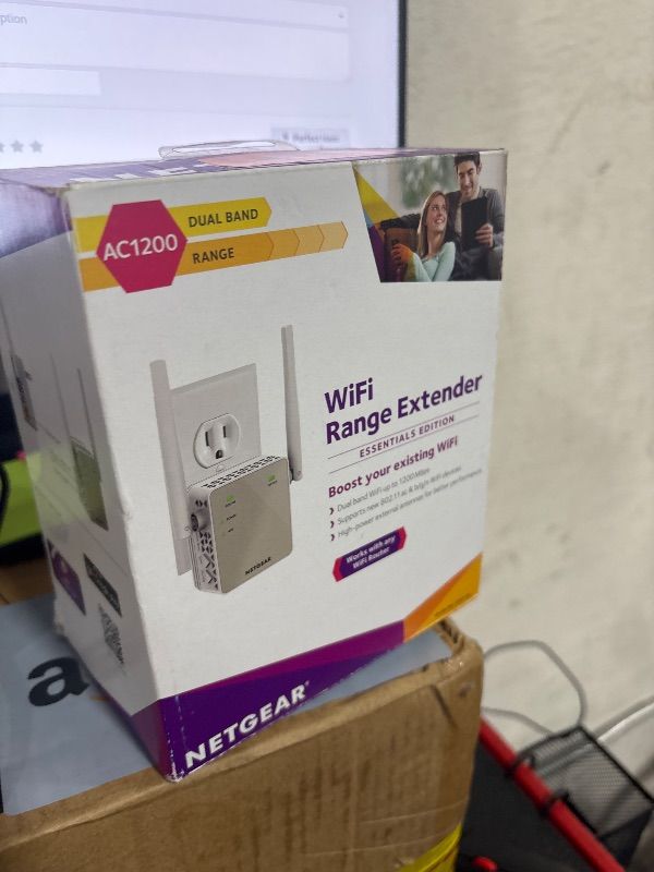 Photo 1 of NETGEAR Wi-Fi Range Extender EX6120 - Coverage Up to 1500 Sq Ft and 25 Devices with AC1200 Dual Band Wireless Signal Booster & Repeater (Up to 1200Mbps Speed), and Compact Wall Plug Design, White