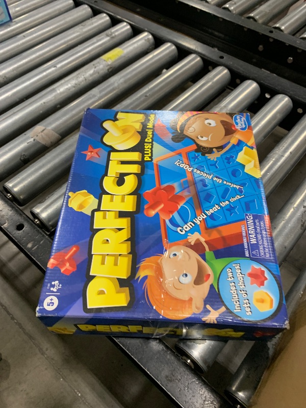 Photo 1 of Hasbro Gaming Perfection Plus 2-Player Duel Mode Popping Shapes and Pieces Ages 5 and Up (Amazon Exclusive)