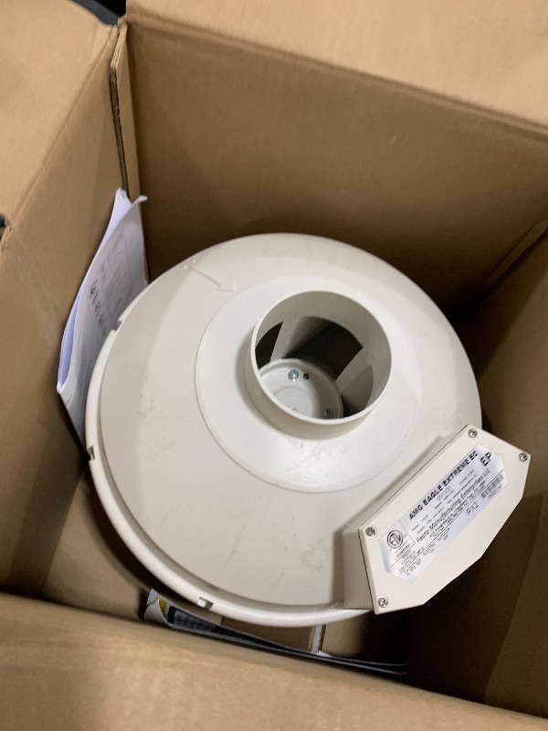 Photo 1 of Festa AMG Eagle Extreme EC Radon Fan - Quiet and Energy Efficient 304 CFM Radon Mitigation System Inline Fan - 3" Electric Waterproof Inline Duct - Sturdy Glass Reinforced Poly-Resin – White