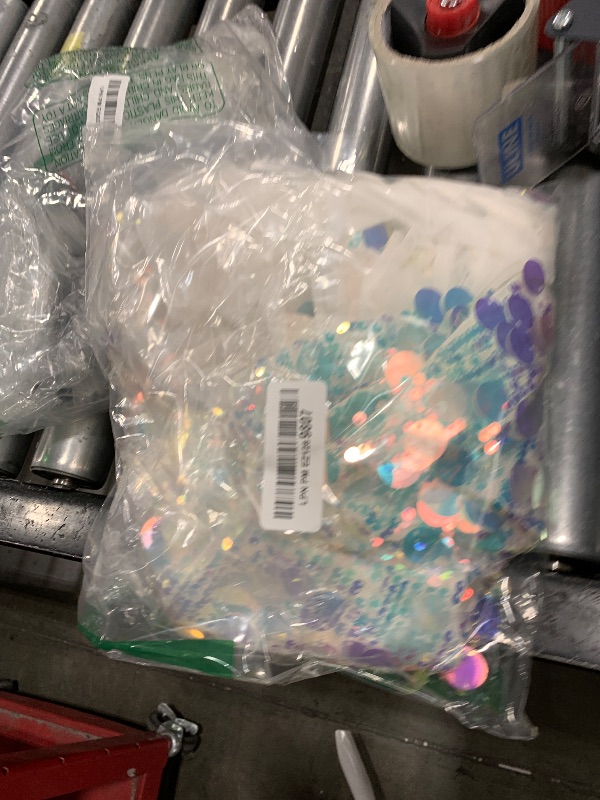 Photo 1 of Iridescent Sequin Fabric by The Yard 5mm Mermaid Fabric with Big Sequins 18mm Flip Sequin Fabric for Sewing Clothing Glitter Sequin Mesh Material for DIY The Wedding Dress