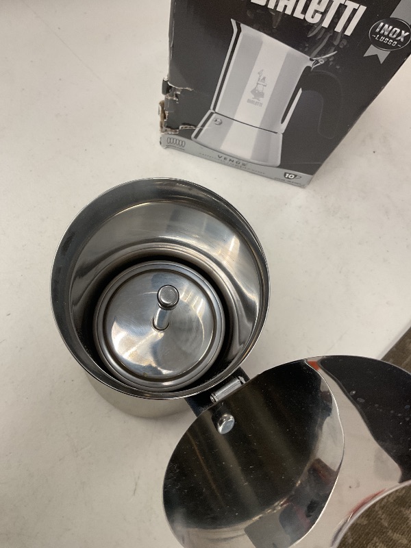 Photo 1 of SEE NOTES PICTURES………Bialetti - New Venus Induction, Stovetop Coffee Maker, Suitable for all Types of Hobs, Stainless Steel, 10 Cups (15.5 Oz), Silver