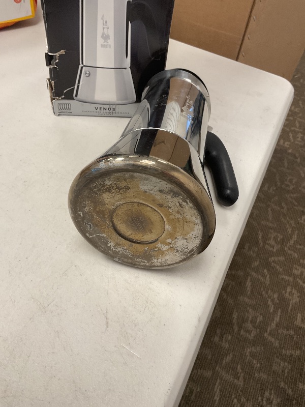 Photo 1 of SEE NOTES PICTURES………Bialetti - New Venus Induction, Stovetop Coffee Maker, Suitable for all Types of Hobs, Stainless Steel, 10 Cups (15.5 Oz), Silver
