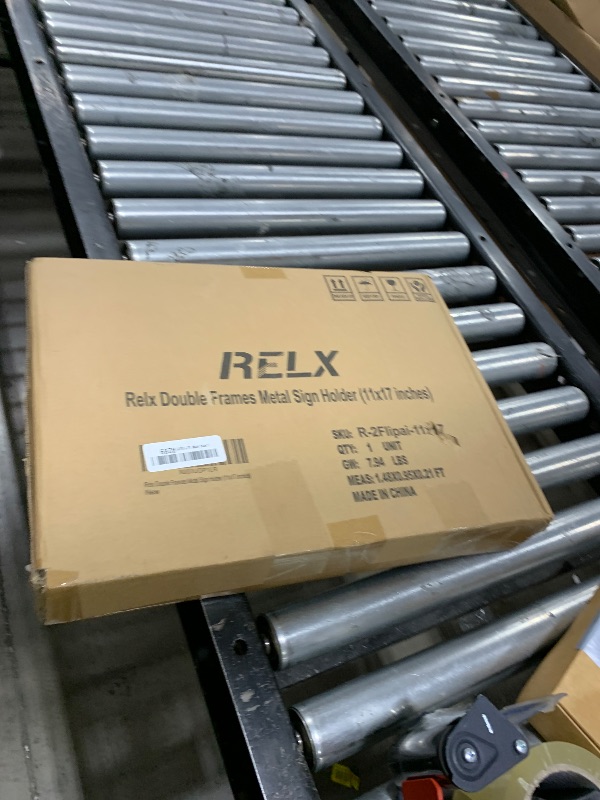 Photo 1 of Relx Standing Sign Holder 11 x 17, Adjustable Pedestal Sign Stand, Double-sided Floor Signage Stands for Outdoor Indoor Poster Display