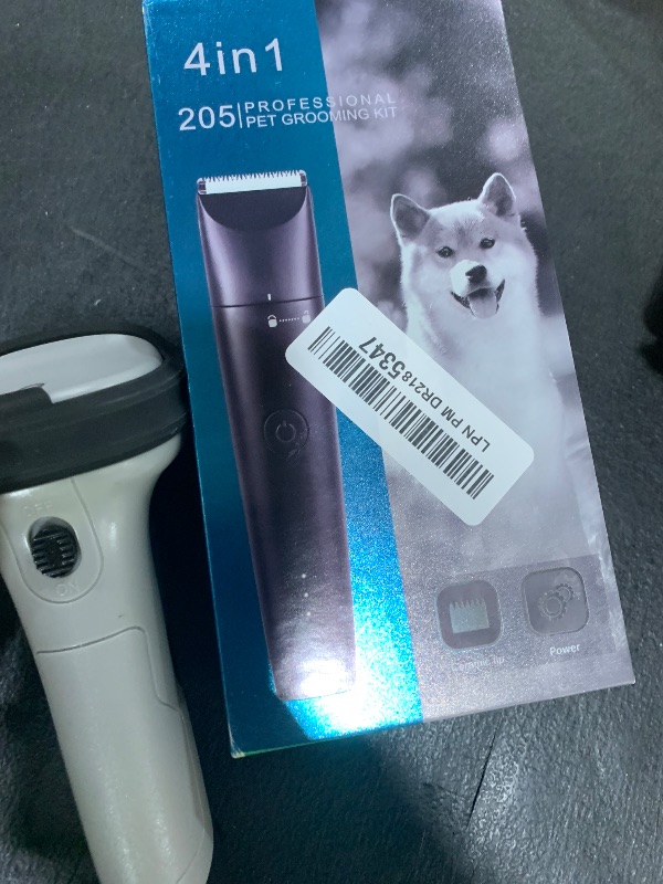 Photo 1 of Bufccy 4 in 1 Dog Grooming Kit with USB-C Charging, Paw Trimmer for Small Dogs, Cats, Pet Hair Clippers Dog Nail Grinder, Cordless Hair Trimmer with 2 Speed Modes