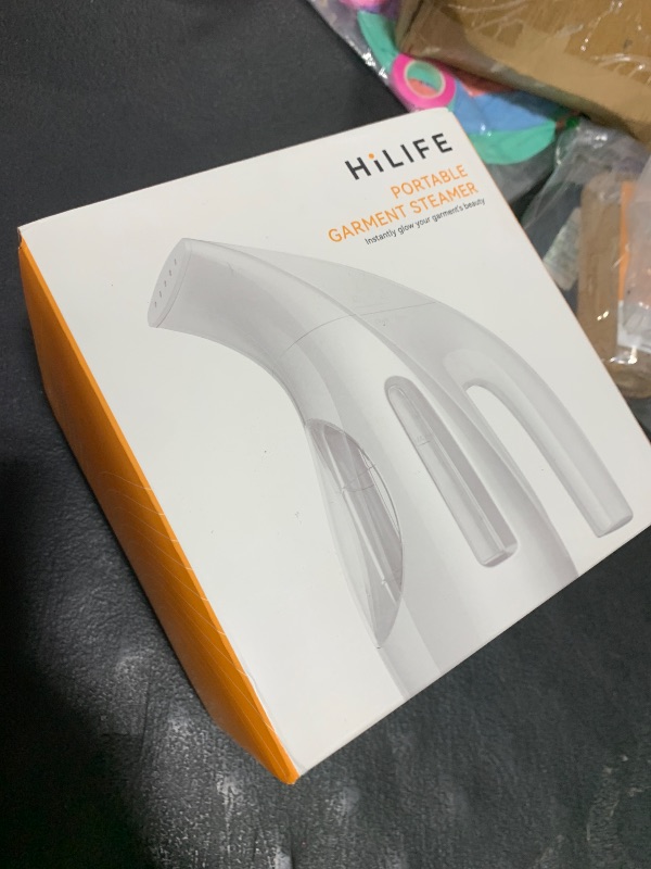 Photo 1 of HiLIFE Steamer for Clothes, Portable Handheld Design, 240ml Big Capacity, 700W, Strong Penetrating Steam, Removes Wrinkle, for Home, Office(ONLY FOR 120V)-Black