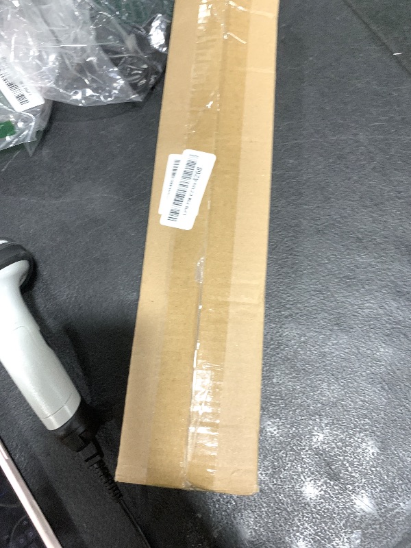 Photo 1 of GXOACKJ Curtain Rods for windows 32-62 inch, 5/8 inch Decorative White Splicing Heavy Duty Metal Curtain Rod set with Brackets