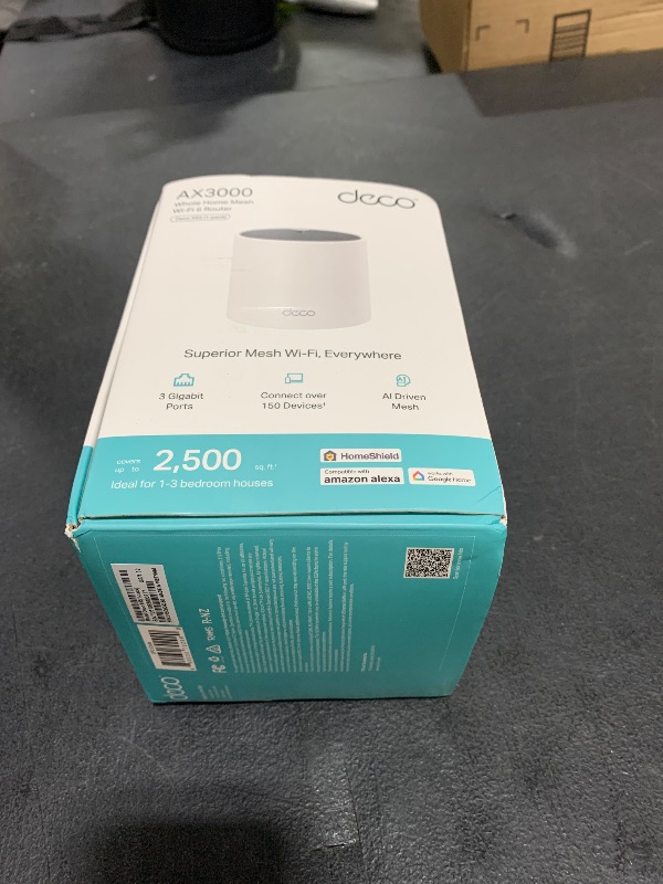 Photo 1 of TP-Link Deco X55 AX3000 WiFi 6 Mesh System - Covers up to 2500 Sq.Ft., Replaces Wireless Router and Extender, 3 Gigabit Ports, Supports Ethernet Backhaul, Deco X55(1-Pack)