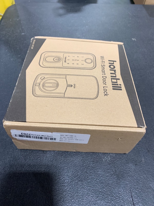 Photo 1 of Keypad Wi-Fi Door Locks Smart: Biometric Deadbolt for Front Door, Hornbill Keyless Entry Door Lock Works with Alexa, Keyless Entry Unlock, Auto-Lock/Voice Control for New House, Oil Rubbed Bronze