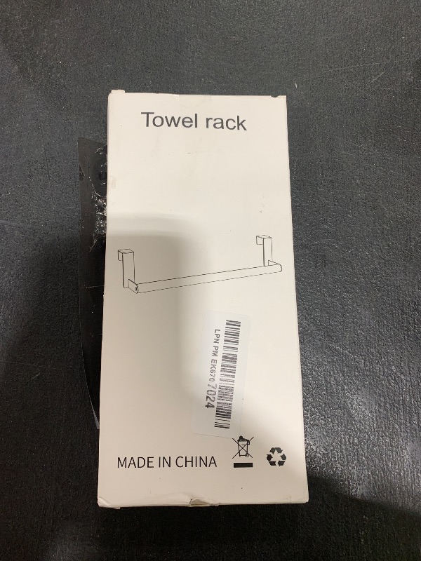 Photo 1 of Over Cabinet Towel Bar, Stainless Steel Over Door Towel Rack Bar Holders Universal Fit on Over Cabinet Cupboard Doors, Kitchen, 2 Pack (Silver)
