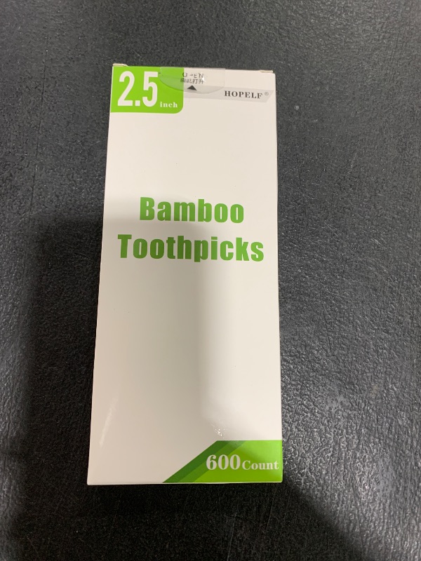 Photo 1 of 600 Count Bamboo Toothpicks for Teeth Cleaning, Appetizer, Olive, Barbecue, Fruit, Double-Points Wooden Toothpick.