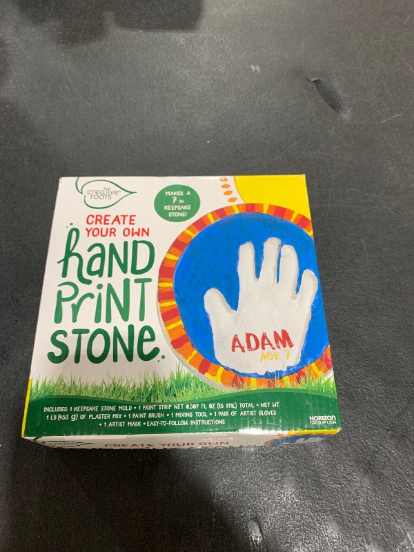 Photo 1 of Creative Roots Create Your Own Handprint Stone by Horizon Group USA