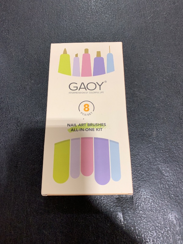Photo 1 of GAOY 8 Pcs Nail Brushes for Nail Art, Nail Design Tools for Nail Detail Painting, French Liner and Dotting Pens for Nail DIY