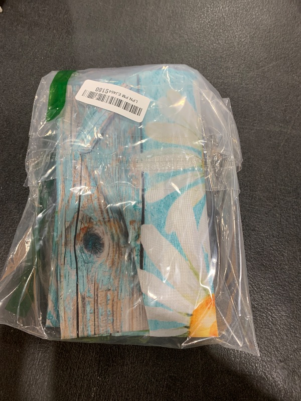 Photo 1 of Rustic Summer Daisy Mailbox Covers, Spring 21x18 Inch Teal Old Wood Board Magnetic Mailbox Covers, Standard Size Mailbox Wrap Post Letter Box Cover Mailbox Post Cover for Garden Yard Decor