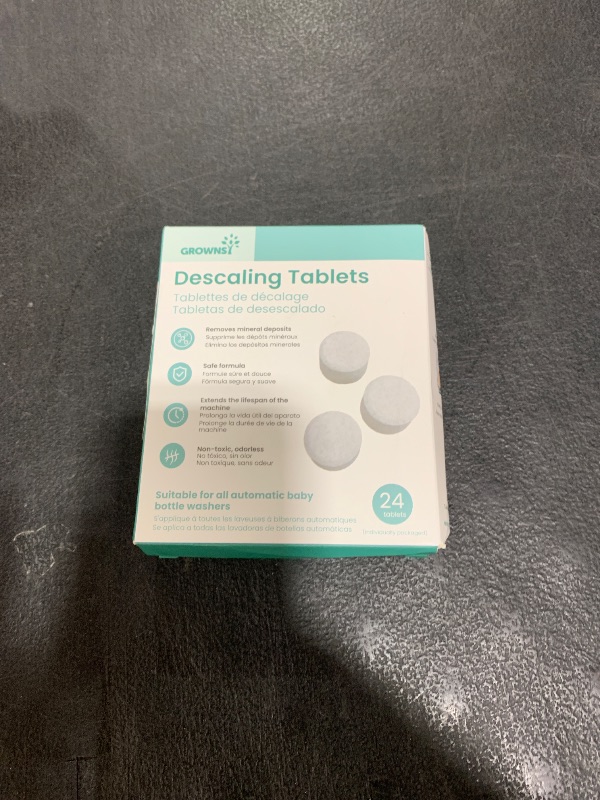Photo 1 of GROWNSY Descaler Tablets, 24 Descaling Tablets Compatible with Momcozy, Baby Brezza, Papablic Bottle Washer, Effective for Bottle Washer, Warmer, Sterilizer, Formula Maker & Baby Feeding Essentials